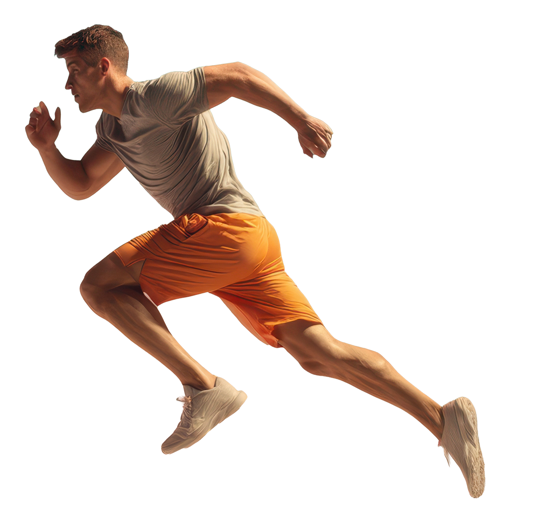 Athlete running
