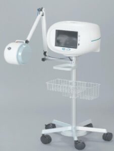 Diapulse Therapeutic System on a rolling stand.