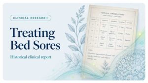 Illustration for Treating Bed Sores historical clinical report.