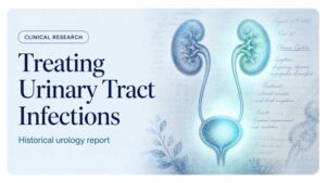 Illustration for Treating Urinary Tract Infections historical urology report.